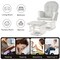 Costway Glider and Ottoman Cushion Set Wood Baby Nursery Rocking Chair Beige/Brown/Dark Grey/Light Grey/Pink/Grey